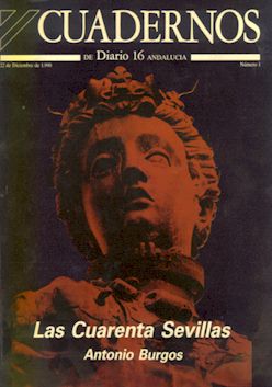 Portada de la antología "Las cuarenta Sevillas", de Antonio Burgos (1990)
