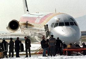 El avión de Iberia en su aterrizaje de emergencia en Ginebra