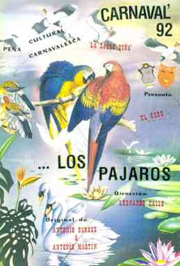 Portada del libreto del coro "Los Pájaros", 1992