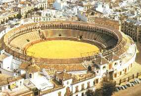 Plaza de toros de Sevilla, de la que es propietaria la Real Maestranza de Caballería